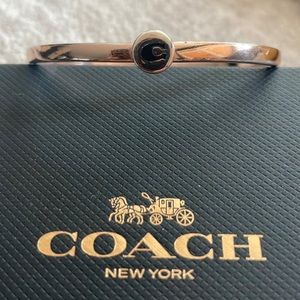 Coach Hinged Rosegold Bangle